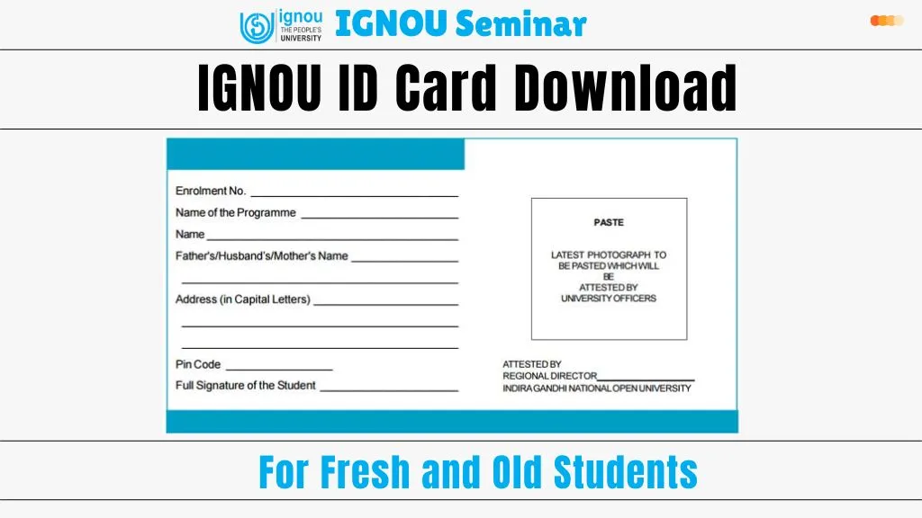 IGNOU ID Card 2025